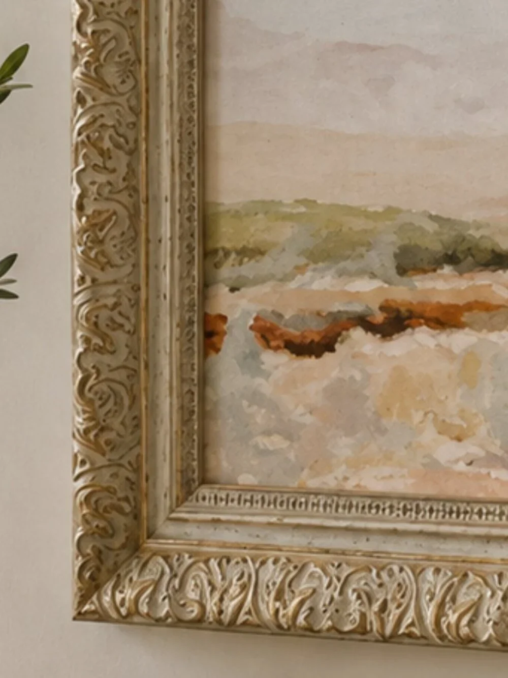 Desert Sunset Coastal Landscape Painting Print Neutral Color Palette Wall Art